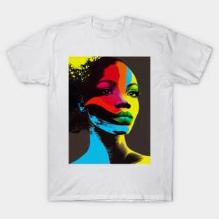 Abstract pop art style woman portrait T-Shirt